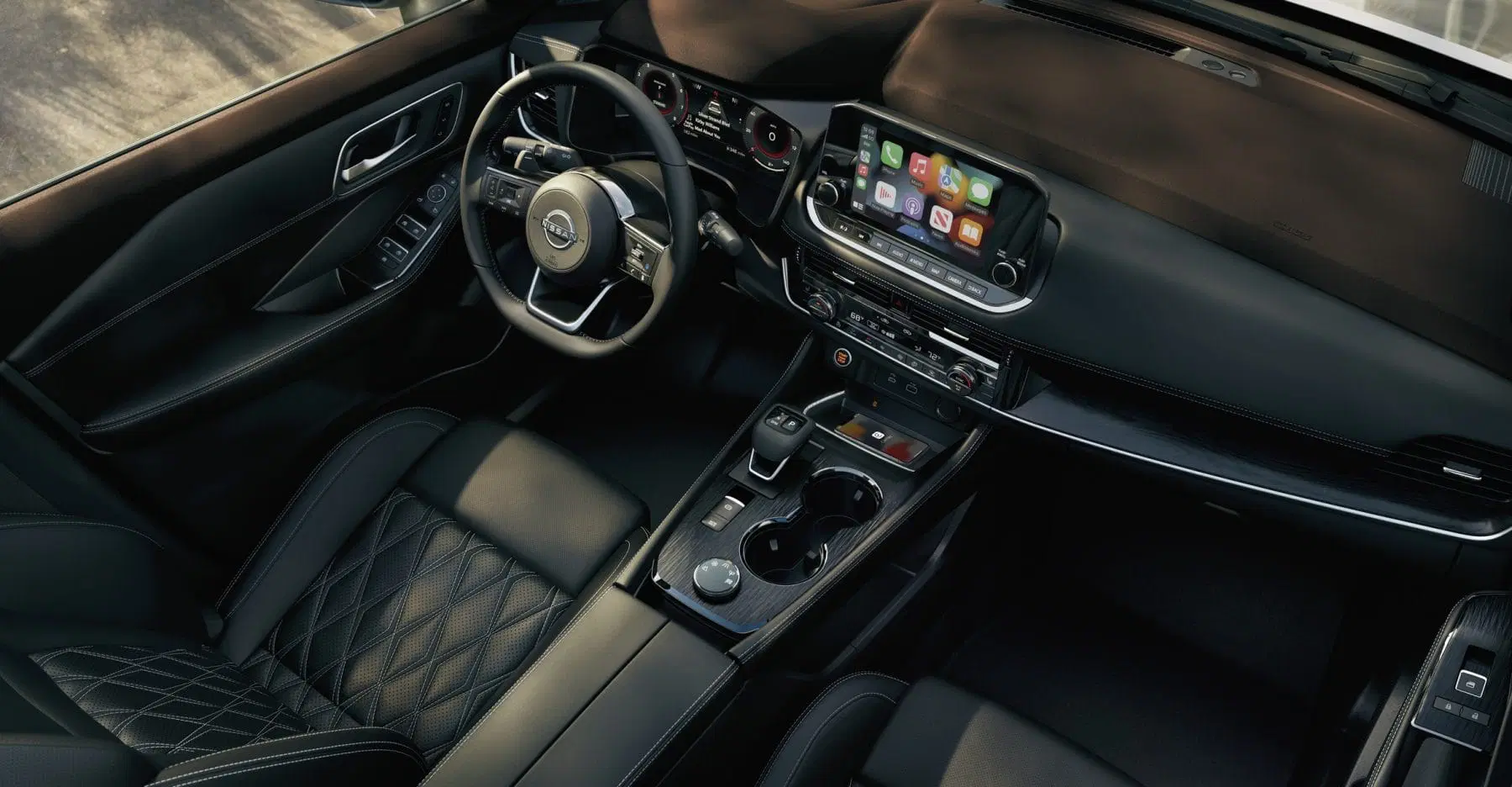 2022-Nissan-X-Trail-TDI-Rogue-interior کاور تریم داخلی نیسان Xtrail 2025 - تصویر 1